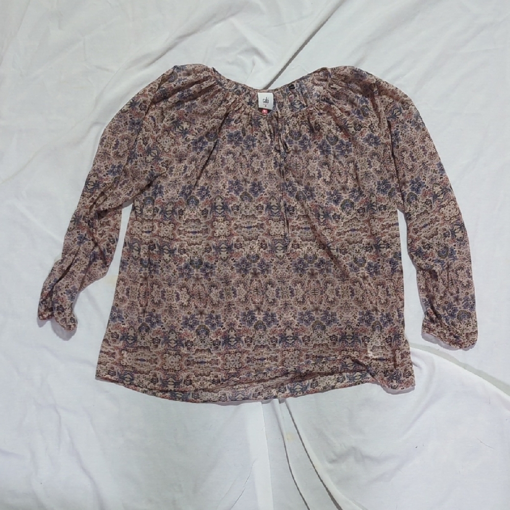 CAbi Multicolor Patterned Blouse